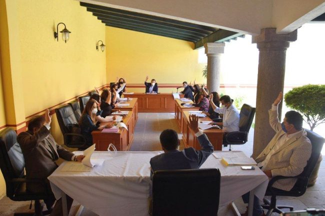 1 Fortalece Cabildo de San Pedro Cholula medidas sanitarias en el ámbito escolar