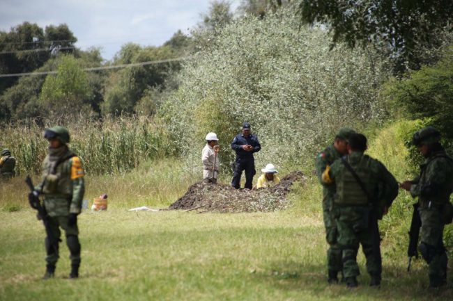 Toma clandestina de gas