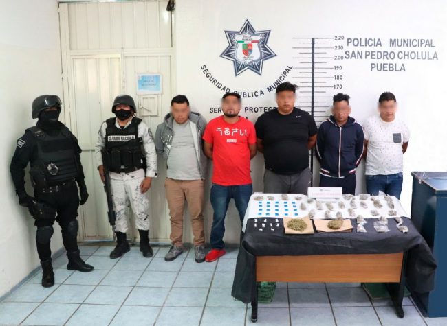 1 Caen en San Pedro Cholula presuntos integrantes de “Los Martillo”, identificados como ladrones en la zona metropolitana