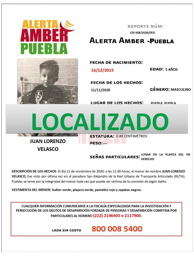 Juan Lorenzo Velasco ubicado